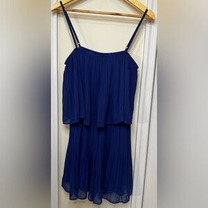 Elegant Blue Mini Dress